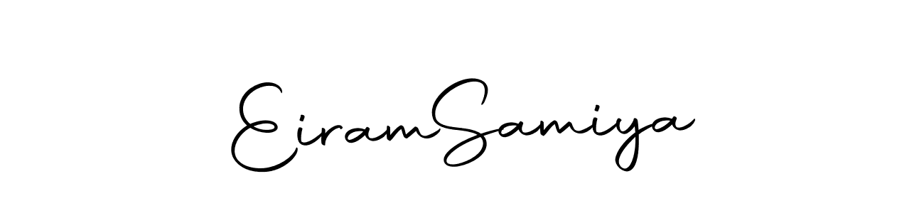 The best way (Autography-DOLnW) to make a short signature is to pick only two or three words in your name. The name Eiram  Samiya include a total of six letters. For converting this name. Eiram  Samiya signature style 10 images and pictures png