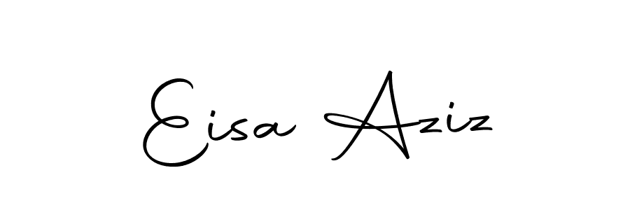 The best way (Autography-DOLnW) to make a short signature is to pick only two or three words in your name. The name Eisa Aziz include a total of six letters. For converting this name. Eisa Aziz signature style 10 images and pictures png