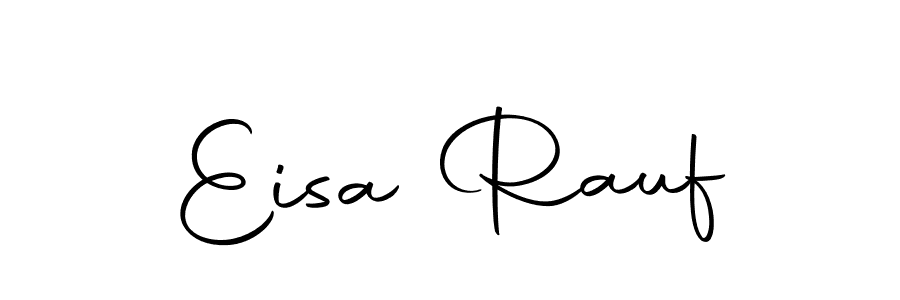 Use a signature maker to create a handwritten signature online. With this signature software, you can design (Autography-DOLnW) your own signature for name Eisa Rauf. Eisa Rauf signature style 10 images and pictures png