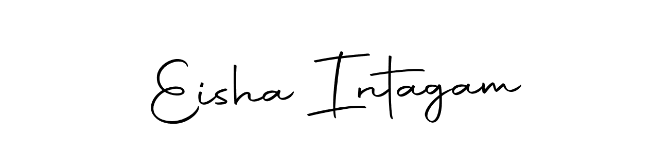 Make a beautiful signature design for name Eisha Intagam. Use this online signature maker to create a handwritten signature for free. Eisha Intagam signature style 10 images and pictures png
