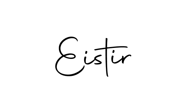 The best way (Autography-DOLnW) to make a short signature is to pick only two or three words in your name. The name Eistir include a total of six letters. For converting this name. Eistir signature style 10 images and pictures png