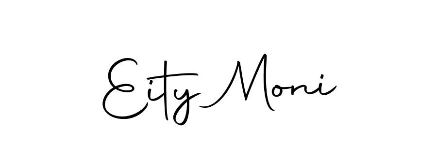 How to make Eity Moni name signature. Use Autography-DOLnW style for creating short signs online. This is the latest handwritten sign. Eity Moni signature style 10 images and pictures png