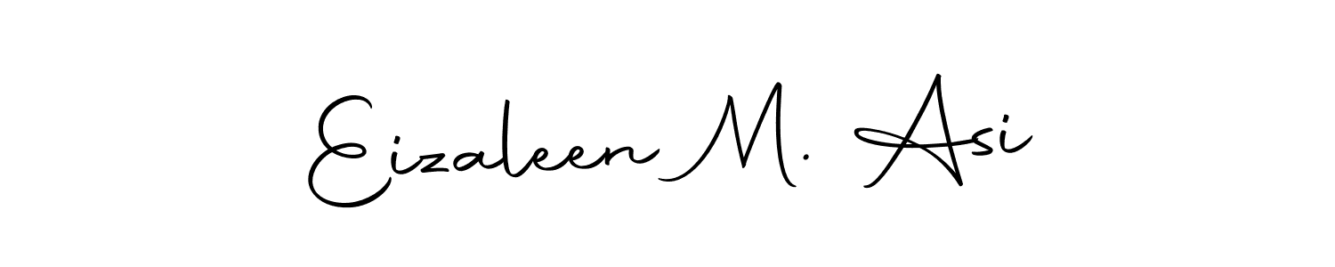 The best way (Autography-DOLnW) to make a short signature is to pick only two or three words in your name. The name Eizaleen M. Asi include a total of six letters. For converting this name. Eizaleen M. Asi signature style 10 images and pictures png