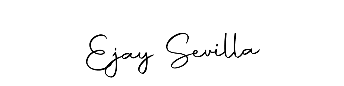 How to make Ejay Sevilla name signature. Use Autography-DOLnW style for creating short signs online. This is the latest handwritten sign. Ejay Sevilla signature style 10 images and pictures png