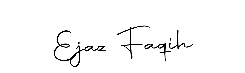 You should practise on your own different ways (Autography-DOLnW) to write your name (Ejaz Faqih) in signature. don't let someone else do it for you. Ejaz Faqih signature style 10 images and pictures png