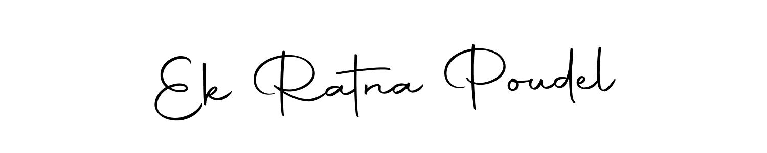 How to make Ek Ratna Poudel name signature. Use Autography-DOLnW style for creating short signs online. This is the latest handwritten sign. Ek Ratna Poudel signature style 10 images and pictures png