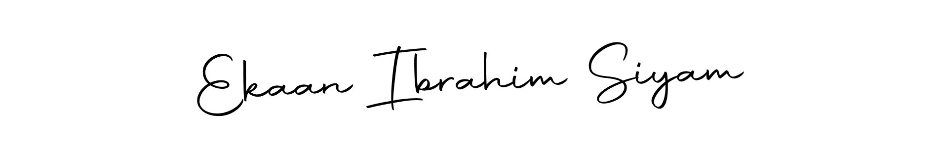 Make a beautiful signature design for name Ekaan Ibrahim Siyam. Use this online signature maker to create a handwritten signature for free. Ekaan Ibrahim Siyam signature style 10 images and pictures png