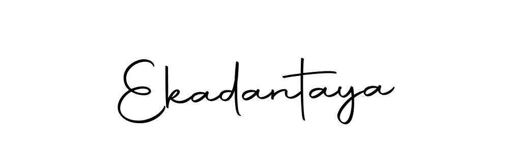 Use a signature maker to create a handwritten signature online. With this signature software, you can design (Autography-DOLnW) your own signature for name Ekadantaya. Ekadantaya signature style 10 images and pictures png