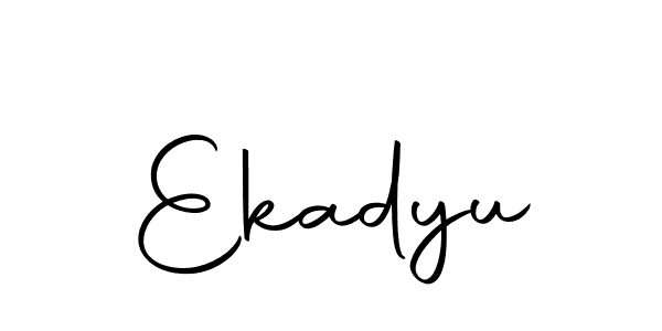 How to make Ekadyu signature? Autography-DOLnW is a professional autograph style. Create handwritten signature for Ekadyu name. Ekadyu signature style 10 images and pictures png