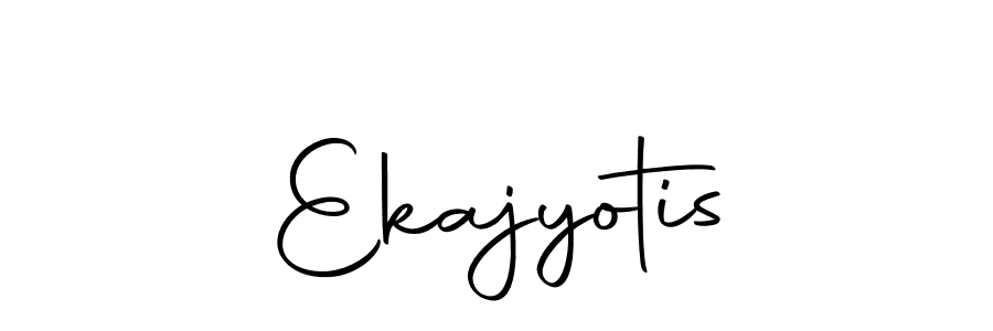 The best way (Autography-DOLnW) to make a short signature is to pick only two or three words in your name. The name Ekajyotis include a total of six letters. For converting this name. Ekajyotis signature style 10 images and pictures png