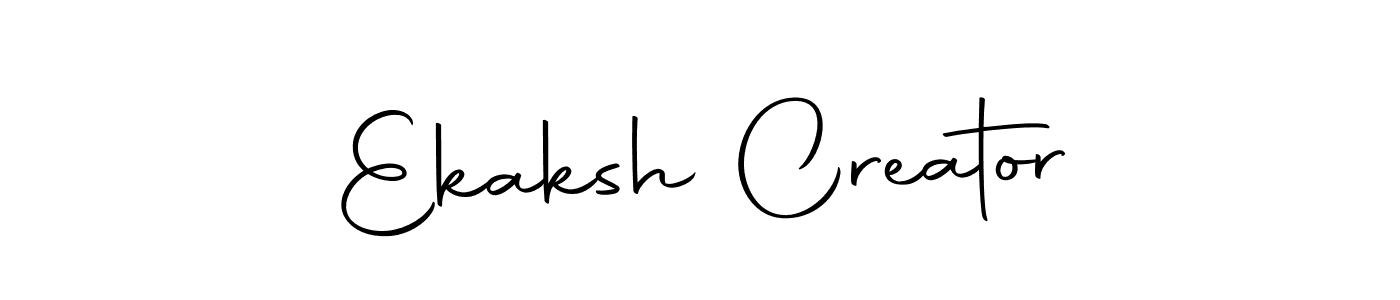 How to make Ekaksh Creator name signature. Use Autography-DOLnW style for creating short signs online. This is the latest handwritten sign. Ekaksh Creator signature style 10 images and pictures png