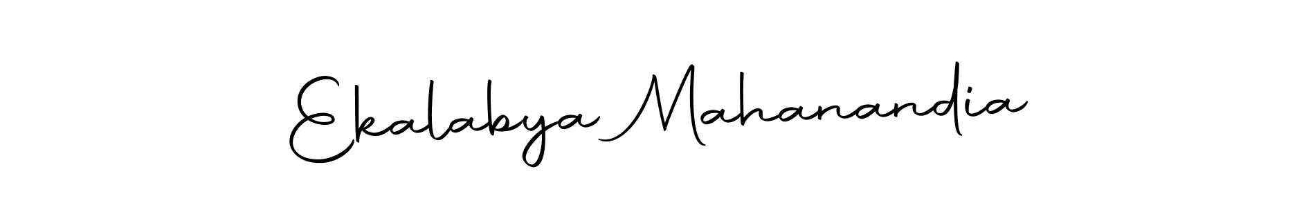 The best way (Autography-DOLnW) to make a short signature is to pick only two or three words in your name. The name Ekalabya Mahanandia include a total of six letters. For converting this name. Ekalabya Mahanandia signature style 10 images and pictures png