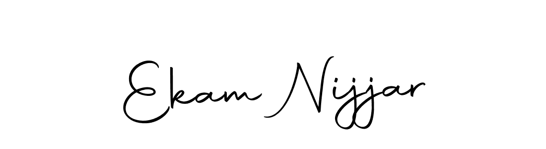 How to make Ekam Nijjar signature? Autography-DOLnW is a professional autograph style. Create handwritten signature for Ekam Nijjar name. Ekam Nijjar signature style 10 images and pictures png