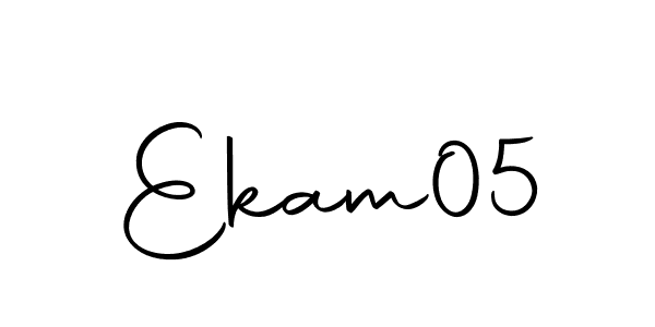 The best way (Autography-DOLnW) to make a short signature is to pick only two or three words in your name. The name Ekam05 include a total of six letters. For converting this name. Ekam05 signature style 10 images and pictures png