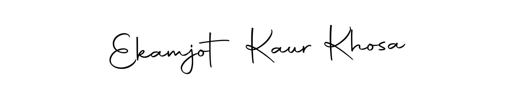 Make a beautiful signature design for name Ekamjot Kaur Khosa. Use this online signature maker to create a handwritten signature for free. Ekamjot Kaur Khosa signature style 10 images and pictures png