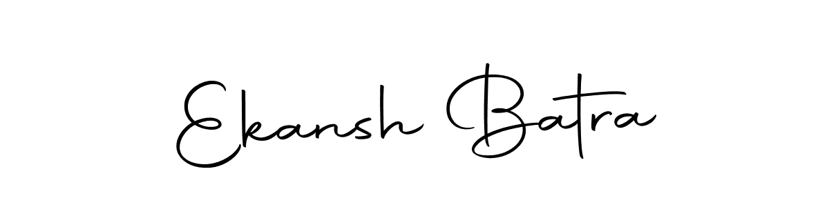 Create a beautiful signature design for name Ekansh Batra. With this signature (Autography-DOLnW) fonts, you can make a handwritten signature for free. Ekansh Batra signature style 10 images and pictures png