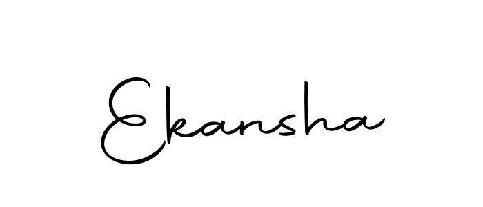 Design your own signature with our free online signature maker. With this signature software, you can create a handwritten (Autography-DOLnW) signature for name Ekansha. Ekansha signature style 10 images and pictures png