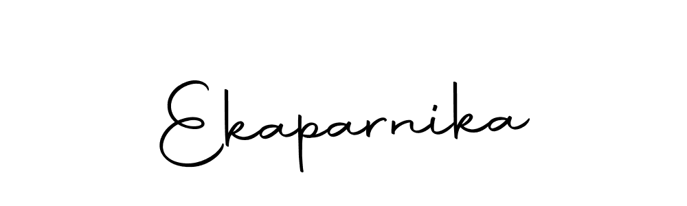 Use a signature maker to create a handwritten signature online. With this signature software, you can design (Autography-DOLnW) your own signature for name Ekaparnika. Ekaparnika signature style 10 images and pictures png