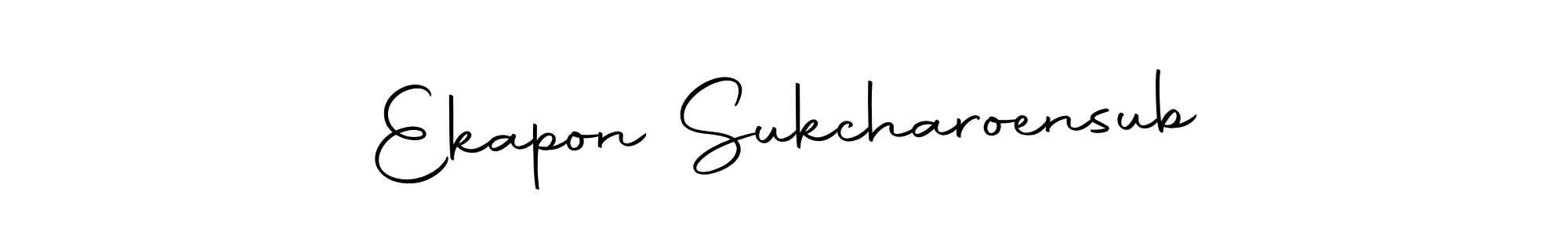 Design your own signature with our free online signature maker. With this signature software, you can create a handwritten (Autography-DOLnW) signature for name Ekapon Sukcharoensub. Ekapon Sukcharoensub signature style 10 images and pictures png