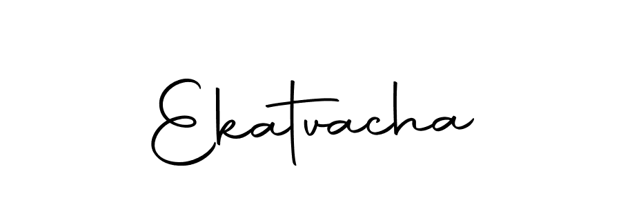 Use a signature maker to create a handwritten signature online. With this signature software, you can design (Autography-DOLnW) your own signature for name Ekatvacha. Ekatvacha signature style 10 images and pictures png