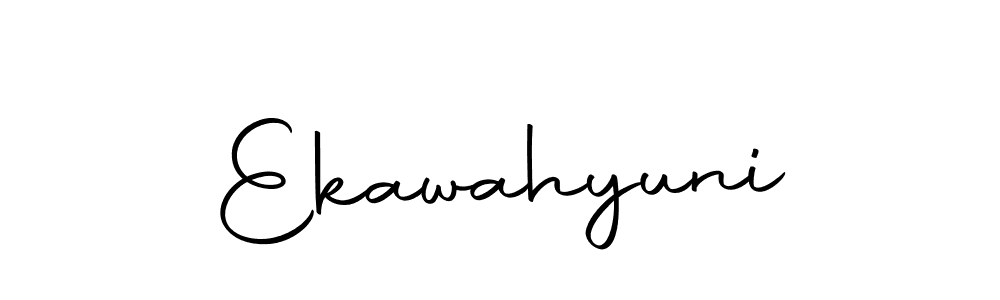 Design your own signature with our free online signature maker. With this signature software, you can create a handwritten (Autography-DOLnW) signature for name Ekawahyuni. Ekawahyuni signature style 10 images and pictures png