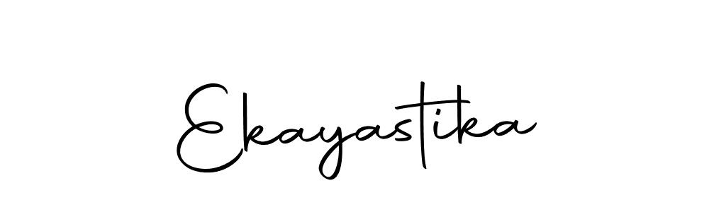 Make a beautiful signature design for name Ekayastika. With this signature (Autography-DOLnW) style, you can create a handwritten signature for free. Ekayastika signature style 10 images and pictures png