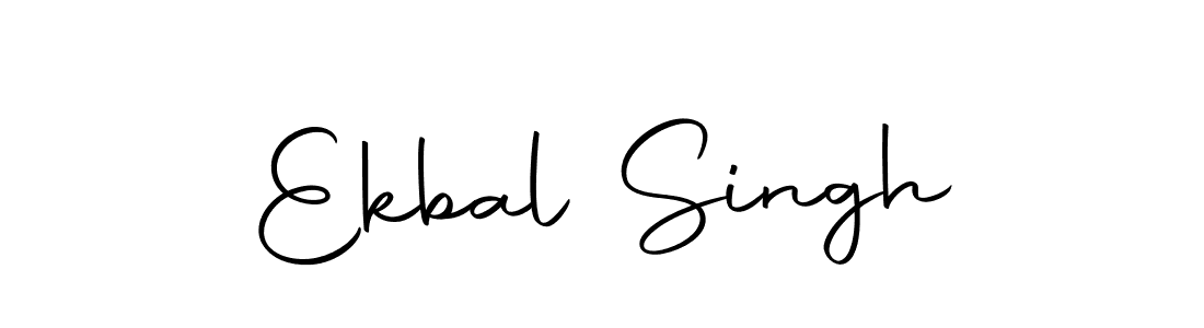 Create a beautiful signature design for name Ekbal Singh. With this signature (Autography-DOLnW) fonts, you can make a handwritten signature for free. Ekbal Singh signature style 10 images and pictures png