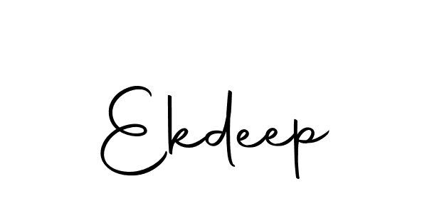 Create a beautiful signature design for name Ekdeep. With this signature (Autography-DOLnW) fonts, you can make a handwritten signature for free. Ekdeep signature style 10 images and pictures png