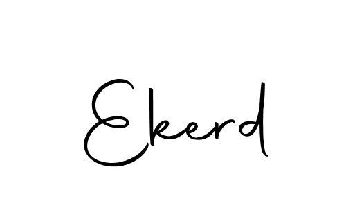 Design your own signature with our free online signature maker. With this signature software, you can create a handwritten (Autography-DOLnW) signature for name Ekerd. Ekerd signature style 10 images and pictures png