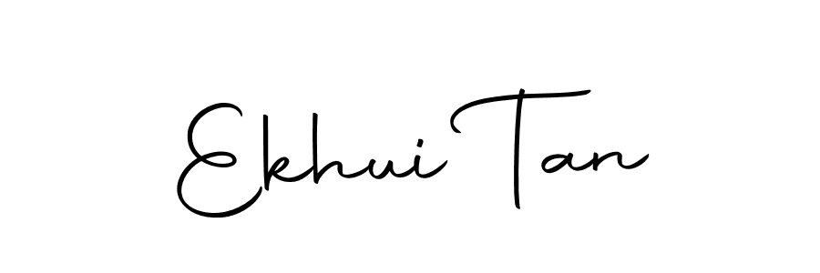How to make Ekhui Tan name signature. Use Autography-DOLnW style for creating short signs online. This is the latest handwritten sign. Ekhui Tan signature style 10 images and pictures png