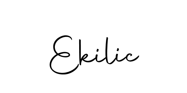 Design your own signature with our free online signature maker. With this signature software, you can create a handwritten (Autography-DOLnW) signature for name Ekilic. Ekilic signature style 10 images and pictures png