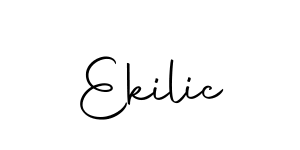 Design your own signature with our free online signature maker. With this signature software, you can create a handwritten (Autography-DOLnW) signature for name Ekilic. Ekilic signature style 10 images and pictures png