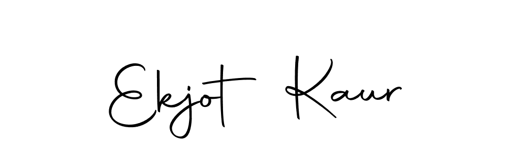 How to make Ekjot Kaur name signature. Use Autography-DOLnW style for creating short signs online. This is the latest handwritten sign. Ekjot Kaur signature style 10 images and pictures png