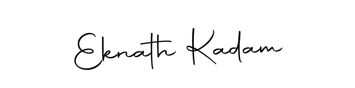 How to make Eknath Kadam name signature. Use Autography-DOLnW style for creating short signs online. This is the latest handwritten sign. Eknath Kadam signature style 10 images and pictures png