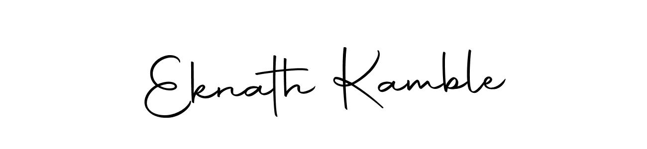 Design your own signature with our free online signature maker. With this signature software, you can create a handwritten (Autography-DOLnW) signature for name Eknath Kamble. Eknath Kamble signature style 10 images and pictures png