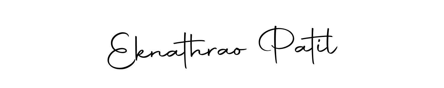 How to make Eknathrao Patil name signature. Use Autography-DOLnW style for creating short signs online. This is the latest handwritten sign. Eknathrao Patil signature style 10 images and pictures png