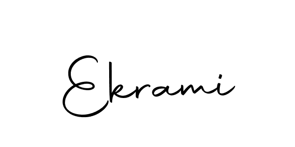 Similarly Autography-DOLnW is the best handwritten signature design. Signature creator online .You can use it as an online autograph creator for name Ekrami. Ekrami signature style 10 images and pictures png