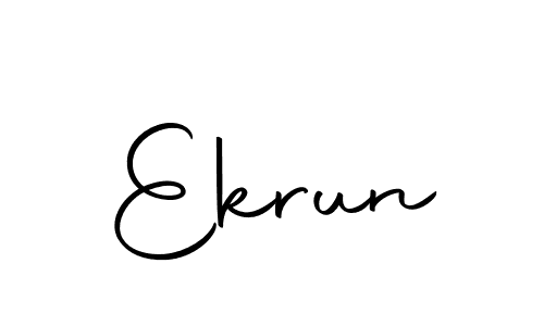 Design your own signature with our free online signature maker. With this signature software, you can create a handwritten (Autography-DOLnW) signature for name Ekrun. Ekrun signature style 10 images and pictures png