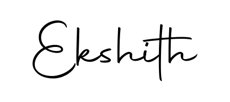 The Autography-DOLnW handwriting style adds charm and authenticity to name Ekshith. A wonderful choice for personal thank-you notes. Ekshith signature style 10 images and pictures png