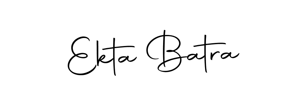 Make a beautiful signature design for name Ekta Batra. Use this online signature maker to create a handwritten signature for free. Ekta Batra signature style 10 images and pictures png