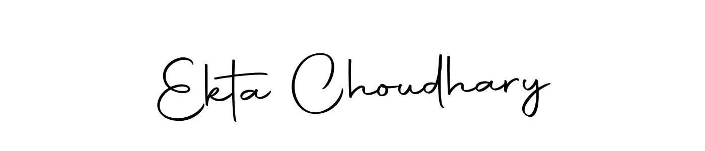 Make a beautiful signature design for name Ekta Choudhary. With this signature (Autography-DOLnW) style, you can create a handwritten signature for free. Ekta Choudhary signature style 10 images and pictures png