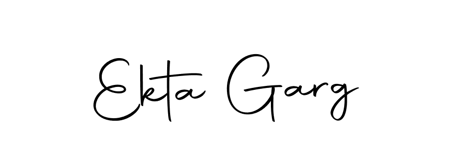 Make a beautiful signature design for name Ekta Garg. Use this online signature maker to create a handwritten signature for free. Ekta Garg signature style 10 images and pictures png