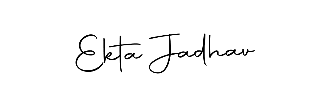 It looks lik you need a new signature style for name Ekta Jadhav. Design unique handwritten (Autography-DOLnW) signature with our free signature maker in just a few clicks. Ekta Jadhav signature style 10 images and pictures png