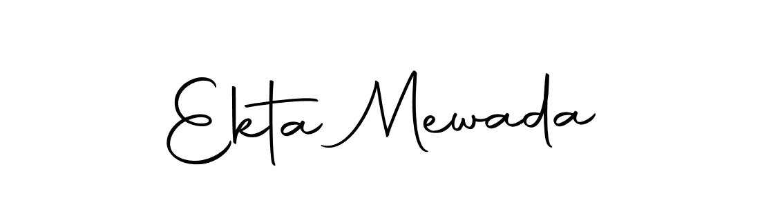Use a signature maker to create a handwritten signature online. With this signature software, you can design (Autography-DOLnW) your own signature for name Ekta Mewada. Ekta Mewada signature style 10 images and pictures png