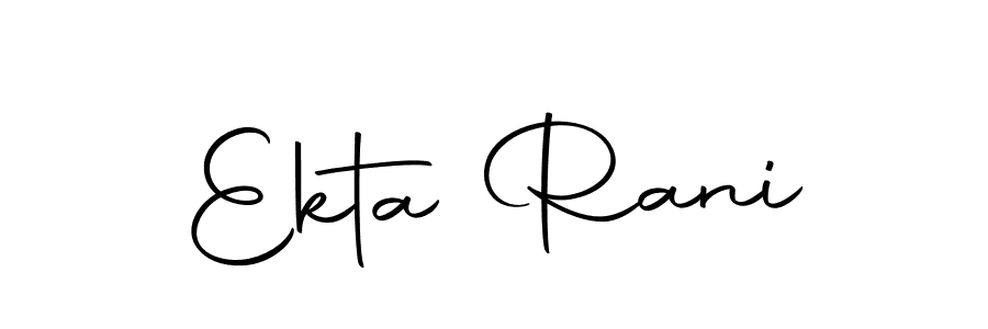 Also we have Ekta Rani name is the best signature style. Create professional handwritten signature collection using Autography-DOLnW autograph style. Ekta Rani signature style 10 images and pictures png