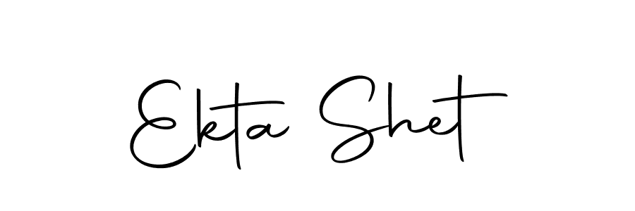 Create a beautiful signature design for name Ekta Shet. With this signature (Autography-DOLnW) fonts, you can make a handwritten signature for free. Ekta Shet signature style 10 images and pictures png