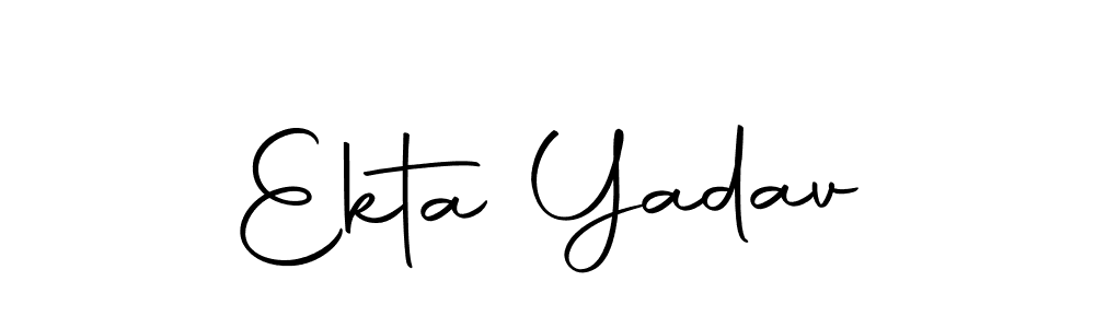 Ekta Yadav stylish signature style. Best Handwritten Sign (Autography-DOLnW) for my name. Handwritten Signature Collection Ideas for my name Ekta Yadav. Ekta Yadav signature style 10 images and pictures png