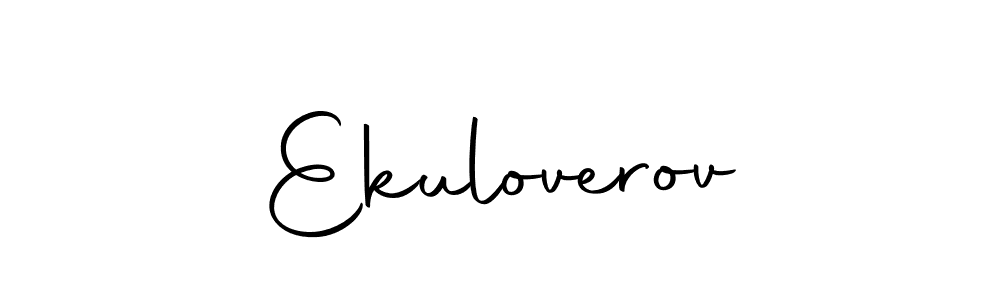 Create a beautiful signature design for name Ekuloverov. With this signature (Autography-DOLnW) fonts, you can make a handwritten signature for free. Ekuloverov signature style 10 images and pictures png