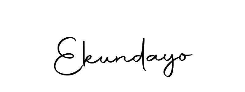 Create a beautiful signature design for name Ekundayo. With this signature (Autography-DOLnW) fonts, you can make a handwritten signature for free. Ekundayo signature style 10 images and pictures png