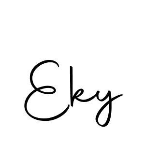 How to make Eky signature? Autography-DOLnW is a professional autograph style. Create handwritten signature for Eky name. Eky signature style 10 images and pictures png